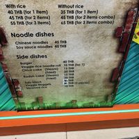 Menu   at Imjai vegan in Chang Wat Chiang Mai