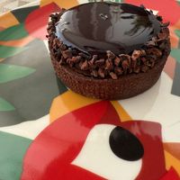 Chocolate tartlet at Maria Quitéria Confeitaria Vegana in São Paulo