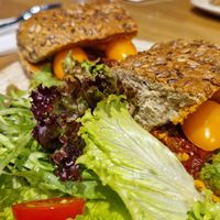 Vegan sandwich at Obicà Mozzarella Bar in Arnavutköy