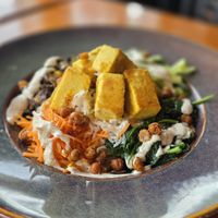 Crispy tofu Nourish Bowl  at The Surly Mermaid in Sidney