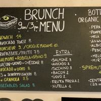 menu at Ditta Artigianale in Florence