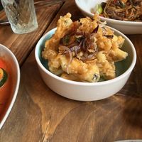 Aubergine fries  at THAI BAAN Thai street food in Chester