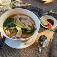 Vegan pho at Ding Doong Restaurant in Hà Nội