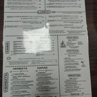 Menu at Fanaberia Gliwice in Województwo śląskie
