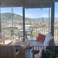 Stunning rooftop view of Tbilisi City from Livin Cafe Tbilisi. at Livin Cafe Tbilisi in Tbilisi