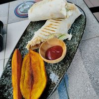Caesar salad wrap at Livin Cafe Tbilisi in Tbilisi