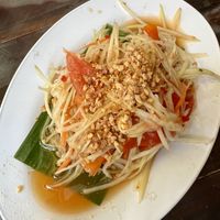 Papaya saladd  at Joy Thai Food in Bangkok