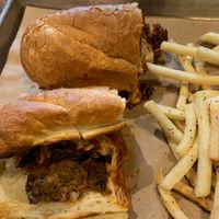 Beyond meatballs hoagie with daiya cheese. at Rotolo's Craft & Crust in Ruston