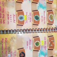 Menu at Thien Truc in Hai Duong