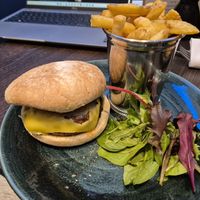 Vegan burger with BBQ sauce at Voco Reading by IHG in Berkshire