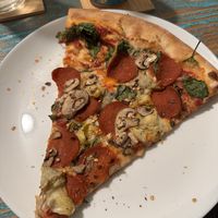 Galaga plus spinach, mushrooms, and artichokes  at Fast Times in Portland