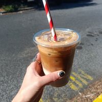 almond iced latte at 1947 in Boronia