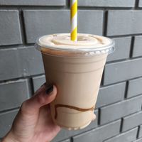 biscoff milkshake with almond milk at 1947 in Boronia