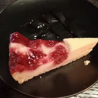 Vegan raspberry cheesecake. Very nice! at Kafe Spesial in Bergen