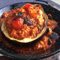 Stuffed eggplant  at Pasike in Trogir