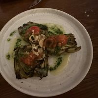 Vegan artichokes  at Meraki Greek Restaurant & Bar in London