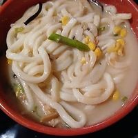vegan tonkatsu ramen with udon noodles at Kyushu Ramen Bar Bethel Rd in Columbus