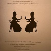 Menu info  at Sketch - Afternoon Tea at The Gallery in London