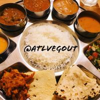 Thali  at Vatica Indian Restaurant in Marietta