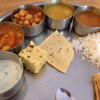 Platter  at Vatica Indian Restaurant in Marietta