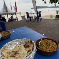 Chana Masala and garlic Naan (say no Butter)  at Taste of India in Kedah