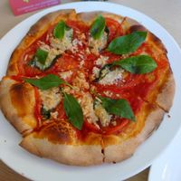 Margarita pizza with Vegan cheese at Elite Pizza 依禮鮮蔬手工披薩 in Taichung