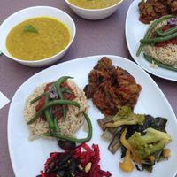 Yummy fresh vegan lunch at Mu-food at MU-Food in Geneva