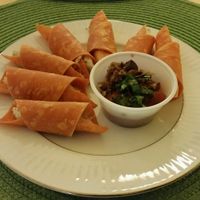 Pizza Rolls at Rawtopian Bliss Cafe in Columbia