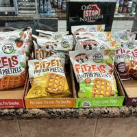 vegan protein pretzels!  at One Stop Nutrition in Glendale