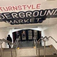 Go down to the subway to reach this market at Falafel Plant in New York City
