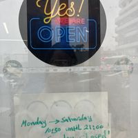 Opening hours  at Falafel Aloosh in Larnaca