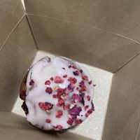 Rose and raspberry cake   at Nena Craft Bakery in Amersham