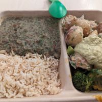 Large French lentils and two salads at Revive Cafe - Wyndham St in Auckland