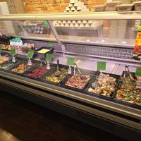 Various salads and desserts at Revive Cafe - Wyndham St in Auckland