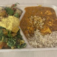 Tofu curry  with chickpeas and salads  at Revive Cafe - Wyndham St in Auckland