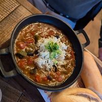 Okra gumbo at Hickory's Smokehouse Sheffield in England