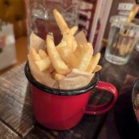 Magic-dusted fries at Hickory's Smokehouse Sheffield in England