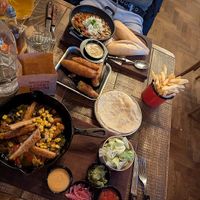 Vegan dishes at Hickory's at Hickory's Smokehouse Sheffield in England
