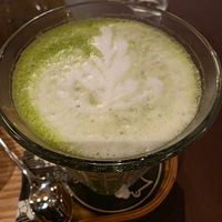 Oat matcha latte at Der schöne Ernst in Wien