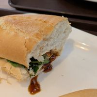 (one half of the) xa xiu banh mi at Vegan BANH MI in Prague