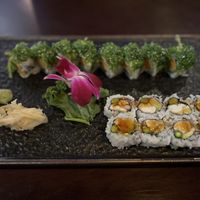 Party roll (front) and sweet forest roll (back)  at Oishii in Jacksonville
