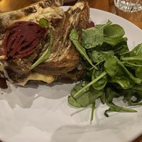 Corn beef sandwich   at Dreamstate Cafe in Minneapolis