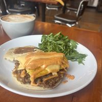 Breakfast sandwich  at Dreamstate Cafe in Minneapolis