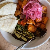 Yucca hash  at Dreamstate Cafe in Minneapolis