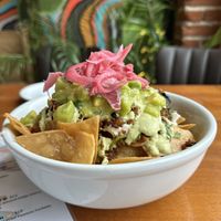 Shredded burnt ends nachos  at Dreamstate Cafe in Minneapolis