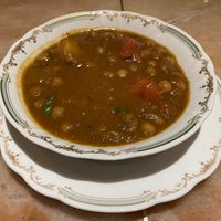 Vegan chickpea curry at Nataraj - Ginza in Tokyo