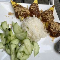 Peanut tofu appetizer  at Thai Pepper in Ashland