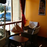 There are 2 small waiting area up front like this one. at Abyssinia Restaurant in Santa Rosa