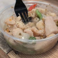 Green banana salad at El Pollo Colorao Puerto Rican Eatery in Palm Coast