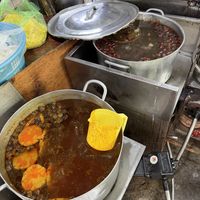 Cooking vegan soup   at Cơm Tấm Sườn Bì Chả Chay in Thanh Pho Ho Chi Minh